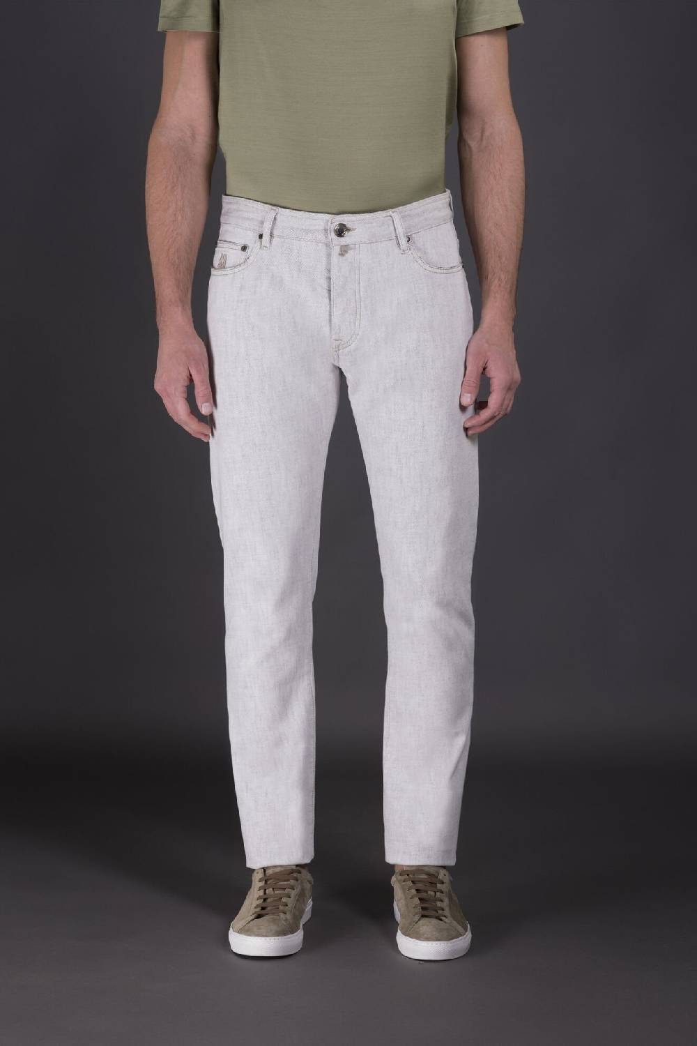 Moorer Pantaloni PAVEL-73 WHITE