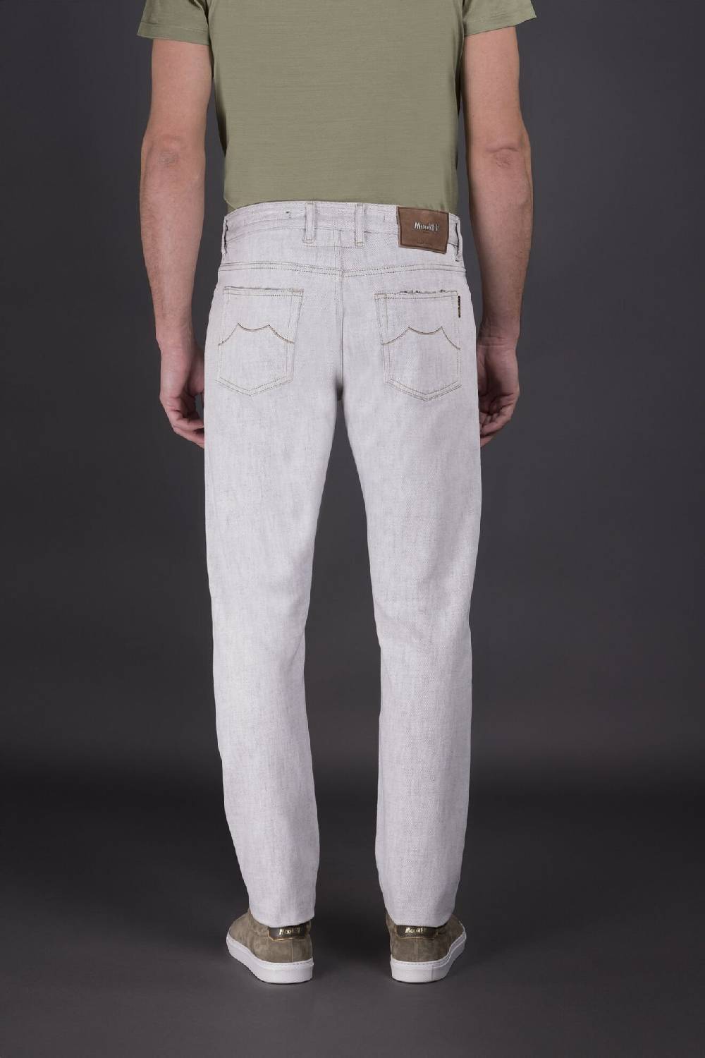 Moorer Pantaloni PAVEL-73 WHITE