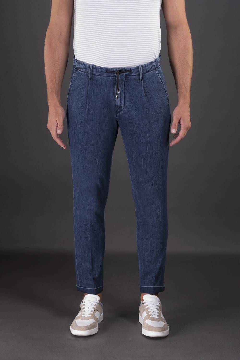 Moorer Pantaloni WILTON-32 LIGHT DENIM