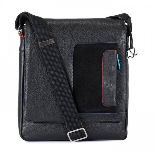 Mywalit Borsa a tracolla Havana con risvolto Black Pace
