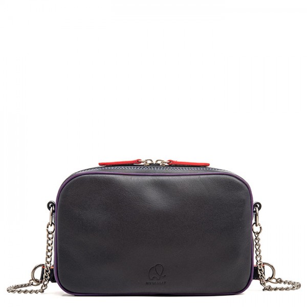 Mywalit Borsa A Tracolla In Pelle Piccola Black Pace