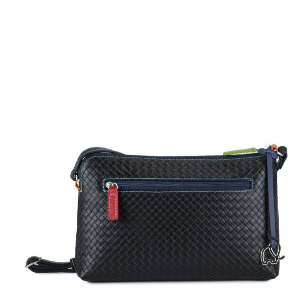 Mywalit Borsa a Tracolla Piccola Linea Embossed Nappa Black Pace