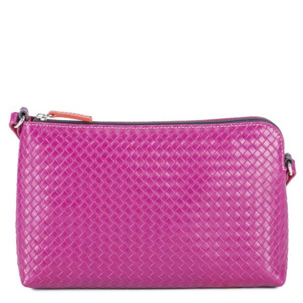 Mywalit Borsa A Tracolla Piccola Linea Embossed Nappa Sangria Multi