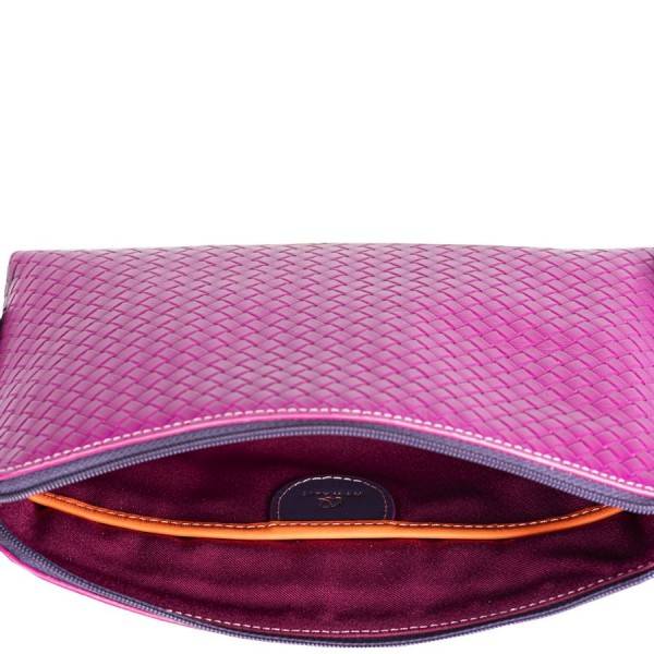 Mywalit Borsa A Tracolla Piccola Linea Embossed Nappa Sangria Multi