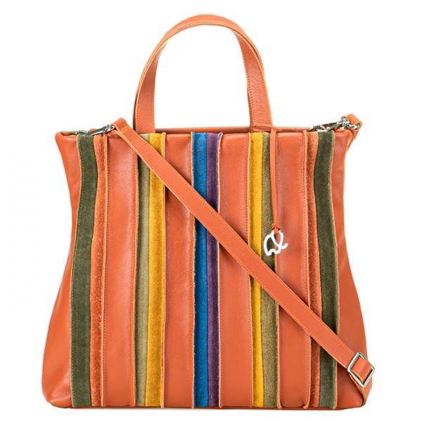 Mywalit Borsa Shopper Laguna in pelle e camoscio Lucca