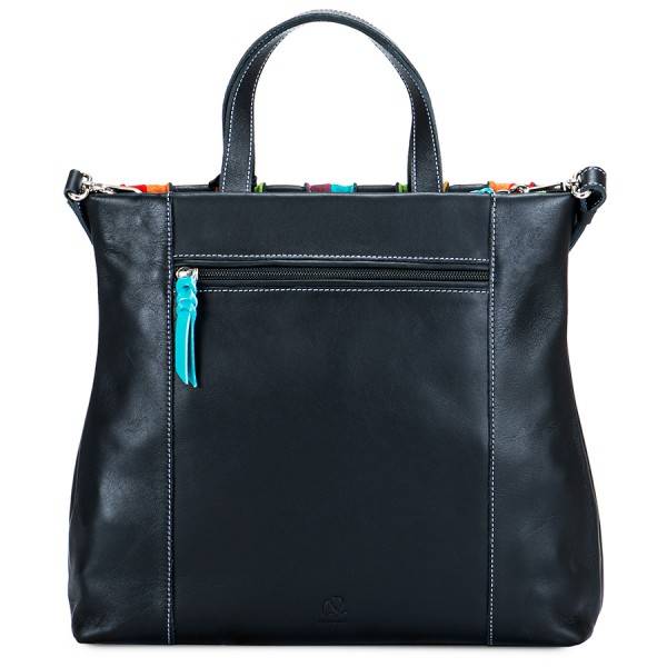 Mywalit Borsa Shopper Laguna In Pelle E Camoscio Nero