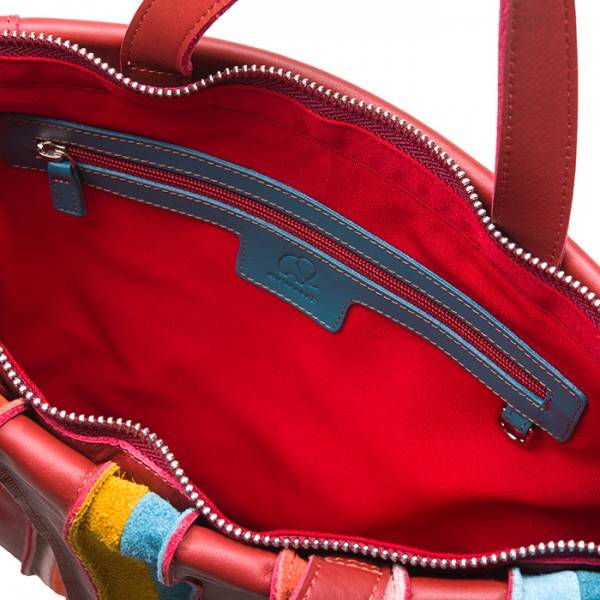 Mywalit Borsa Shopper Laguna In Pelle E Camoscio Vesuvio