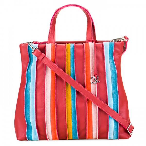 Mywalit Borsa Shopper Laguna in pelle e camoscio Vesuvio