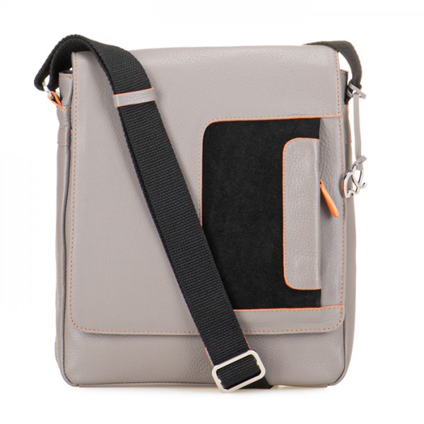 Mywalit Borsa a tracolla Havana con risvolto Fumo