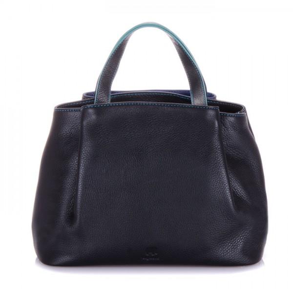 Mywalit Borsa Con Manici Verona Media Black Pace