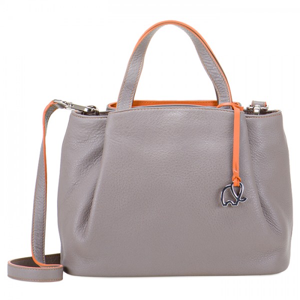 Mywalit Borsa con manici Verona piccola Fumo