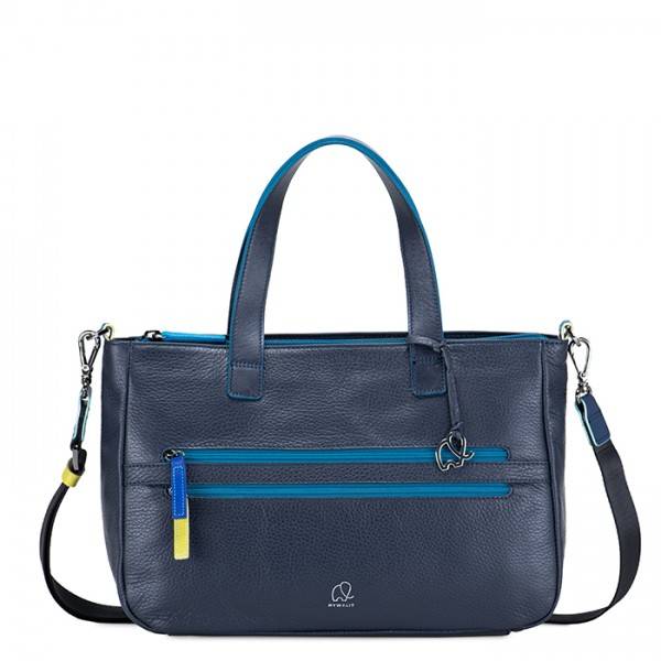 Mywalit Borsa con manici Versilia Blu