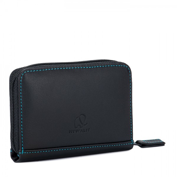 Mywalit Porta Carte Di Credito Con Zip Black Pace