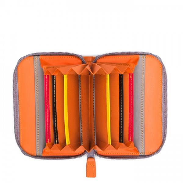 Mywalit Porta Carte Di Credito Con Zip Fumo