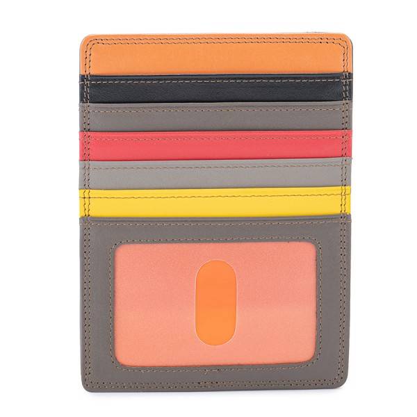 Mywalit Portacarte con tasca porta passaporto Fumo