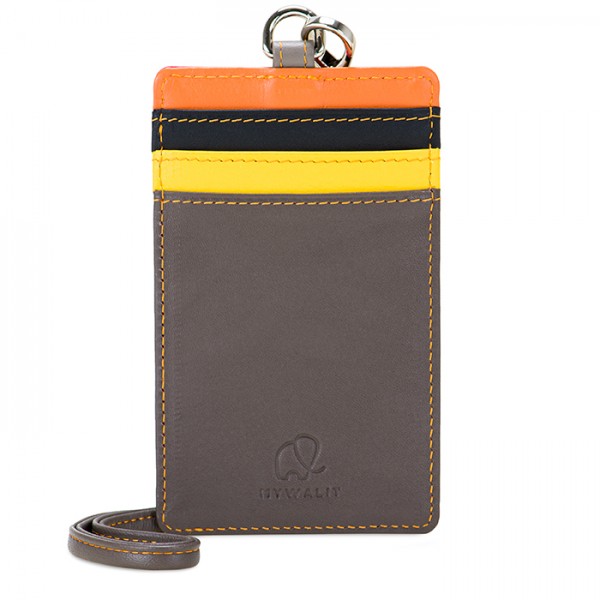 Mywalit Portacarte con tracolla Fumo