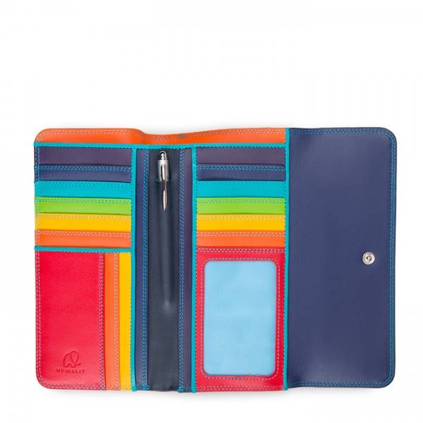 Mywalit Portafoglio A Tre Ante Con Zip Black Pace