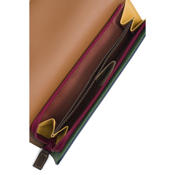 Mywalit Portafoglio A Tre Ante Con Zip Bosco