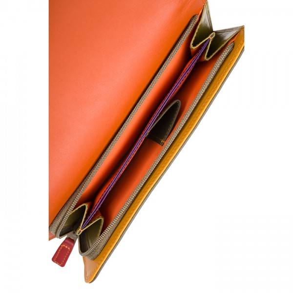 Mywalit Portafoglio A Tre Ante Con Zip Lucca