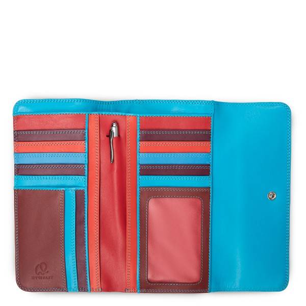 Mywalit Portafoglio A Tre Ante Con Zip Pompei