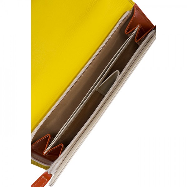 Mywalit Portafoglio A Tre Ante Con Zip Puglia