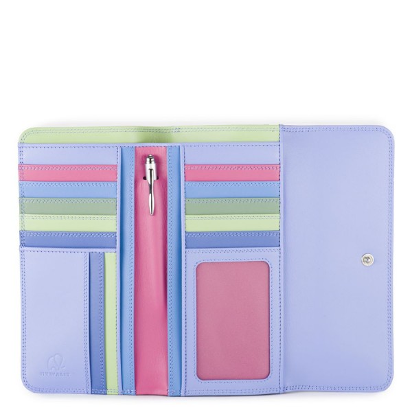 Mywalit Portafoglio A Tre Ante Con Zip Viola
