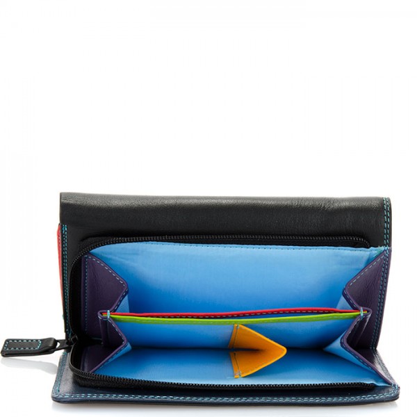 Mywalit Portafoglio A Tre Ante Grande Black Pace