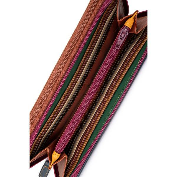 Mywalit Portafoglio Con Doppia Zip Grande Bosco