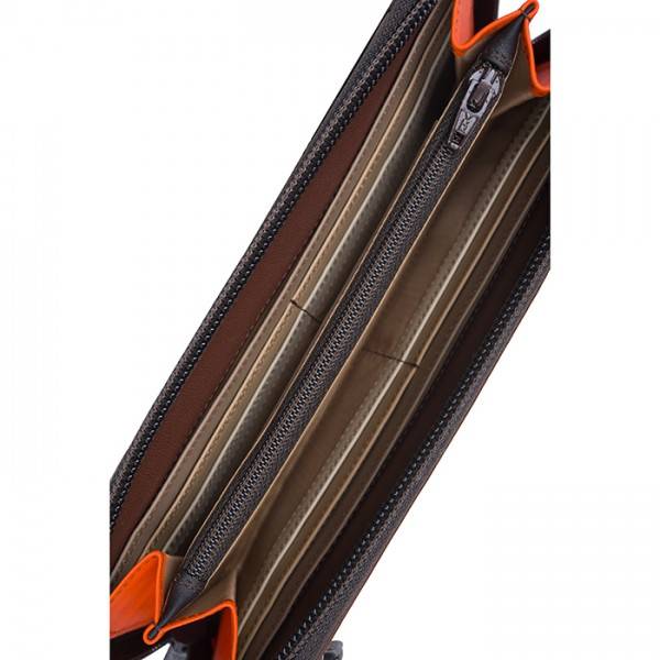 Mywalit Portafoglio Con Zip Grande Cacao