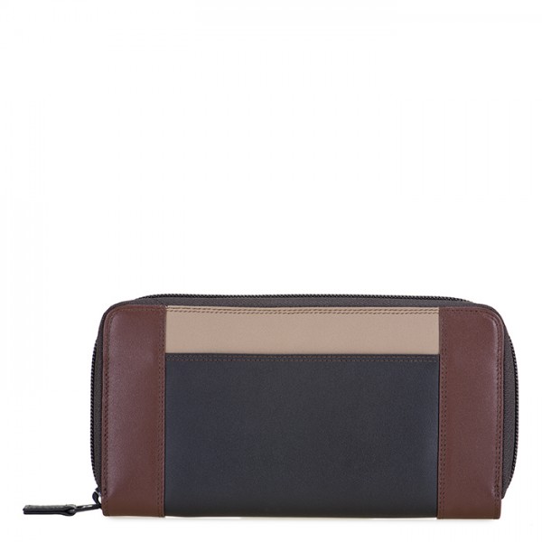 Mywalit Portafoglio con zip grande Cacao