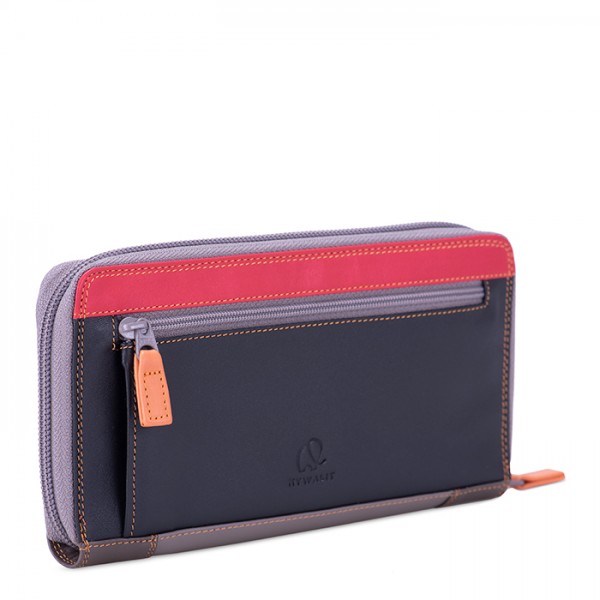 Mywalit Portafoglio Con Zip Grande Fumo