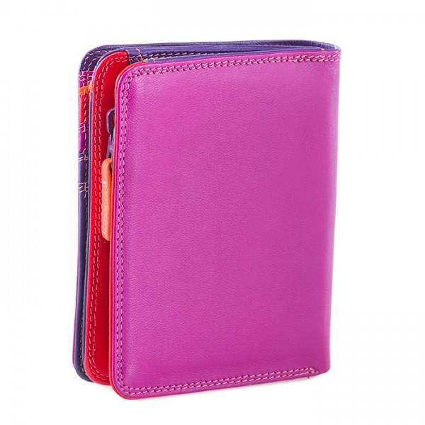 Mywalit Portafoglio Con Zip Medio Sangria Multi