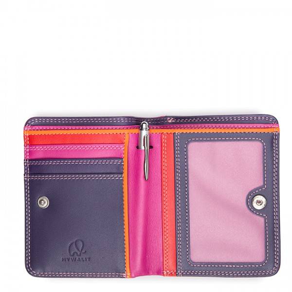 Mywalit Portafoglio Con Zip Medio Sangria Multi