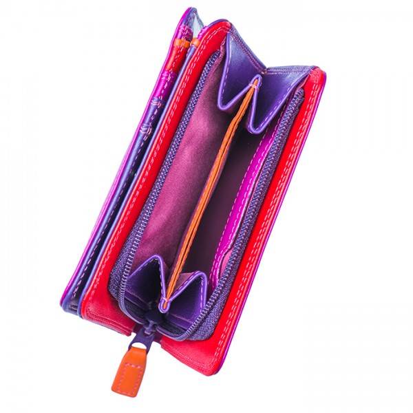 Mywalit Portafoglio Con Zip Medio Sangria Multi