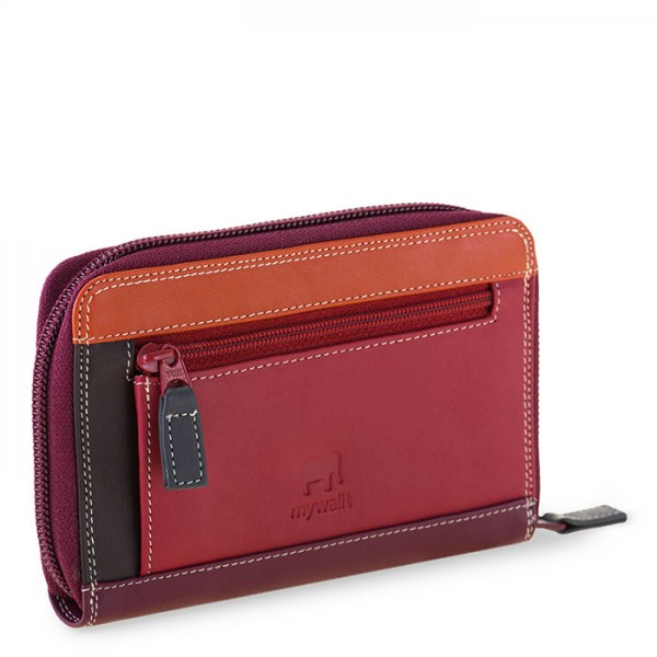 Mywalit Portafoglio Medio In Pelle Con Zip Chianti