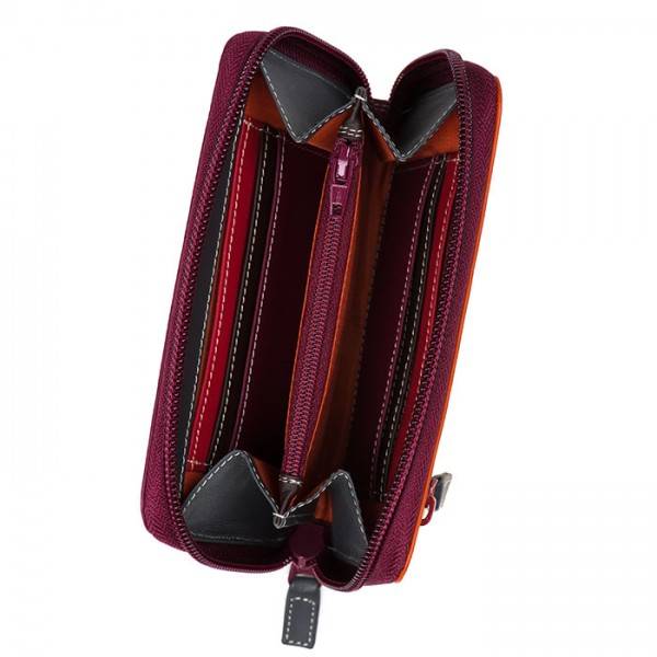 Mywalit Portafoglio Medio In Pelle Con Zip Chianti