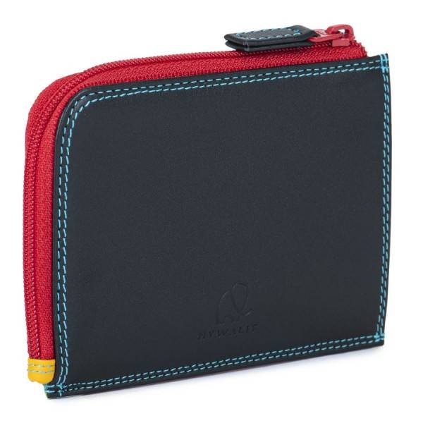 Mywalit Portamonete/Portacarte Con Zip Black Pace