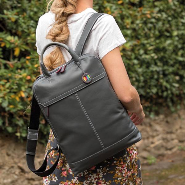 Mywalit Zaino Da Lavoro In Pelle Black Pace