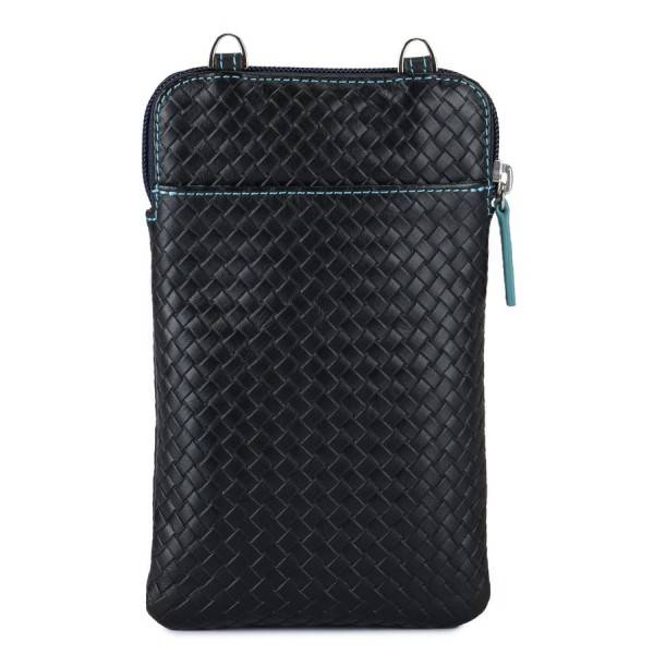 Mywalit Organiser Porta Telefono Linea Embossed Nappa Black Pace