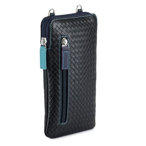 Mywalit Organiser Porta Telefono Linea Embossed Nappa Black Pace