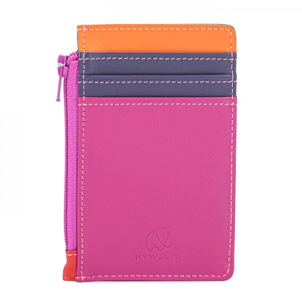 Mywalit Porta carte di credito con portamonete Sangria Multi