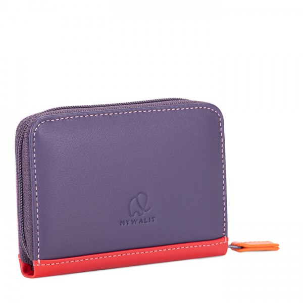 Mywalit Porta Carte Di Credito Con Zip Sangria Multi
