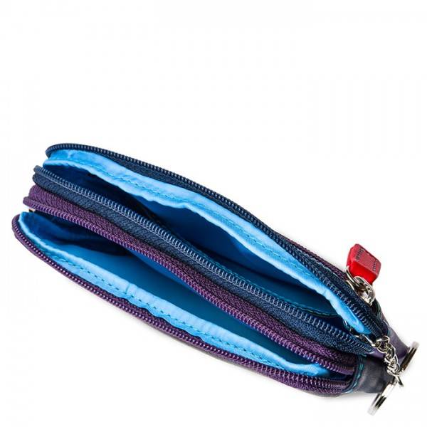 Mywalit Portafoglio/Astuccio In Pelle Con Doppia Zip Black Pace