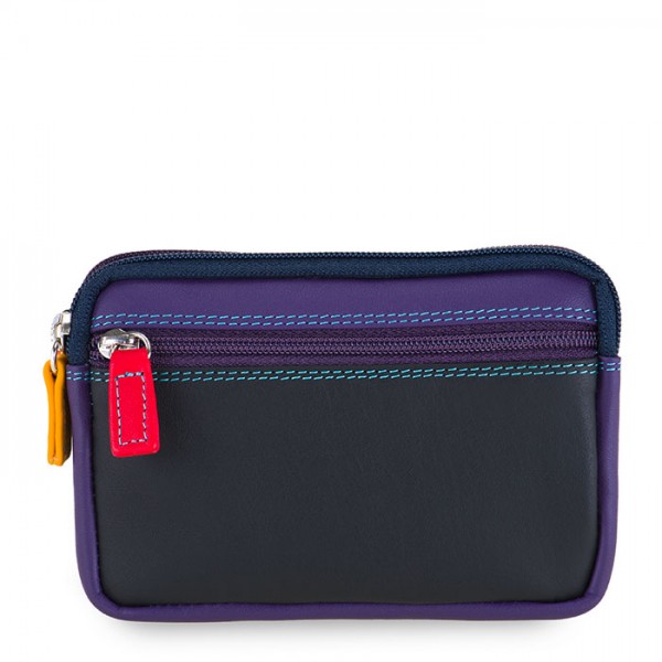 Mywalit Portafoglio/Astuccio in Pelle con doppia Zip Black Pace