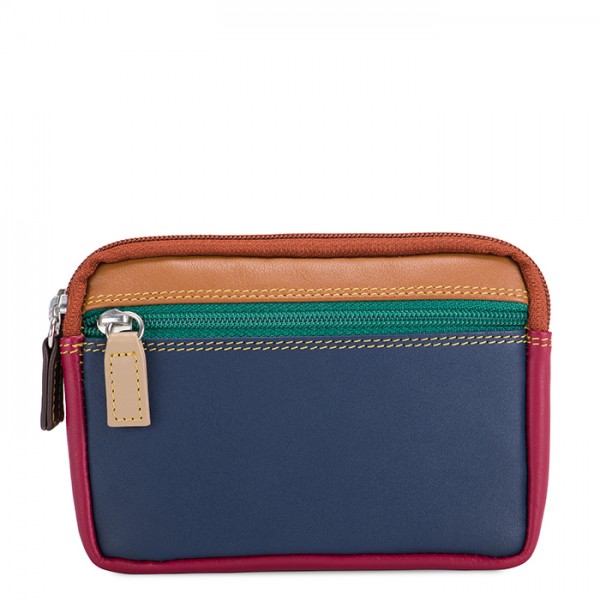 Mywalit Portafoglio/Astuccio in Pelle con doppia Zip Bosco