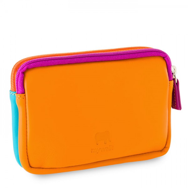 Mywalit Portafoglio/Astuccio In Pelle Con Doppia Zip Copacabana