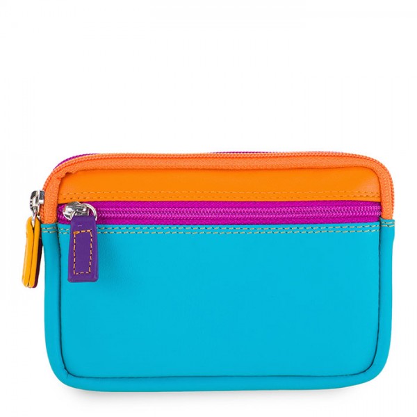 Mywalit Portafoglio/Astuccio in Pelle con doppia Zip Copacabana