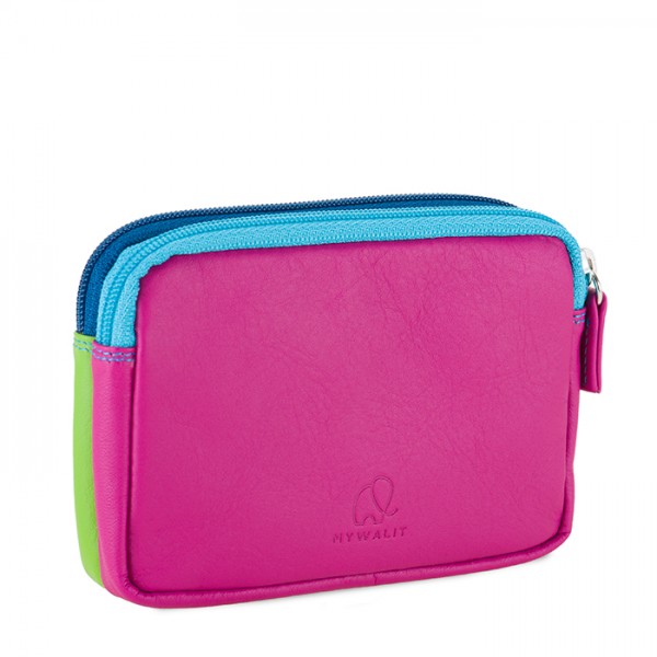 Mywalit Portafoglio/Astuccio In Pelle Con Doppia Zip Liguria