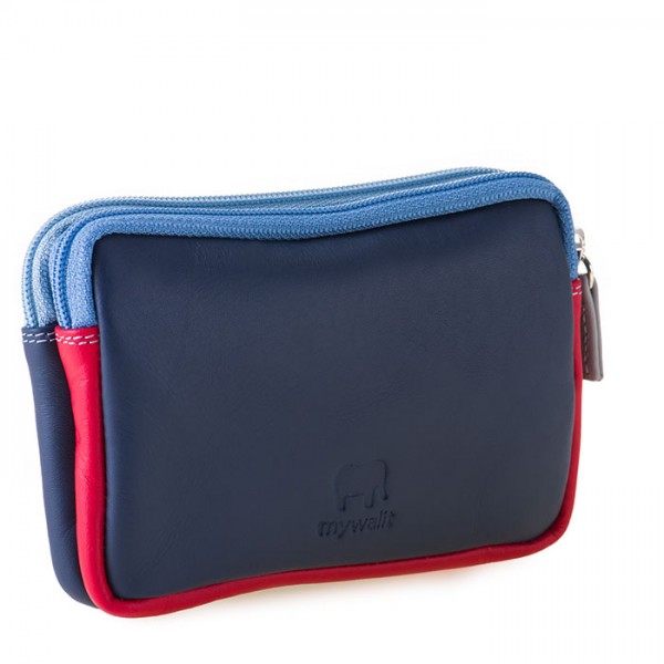 Mywalit Portafoglio/Astuccio In Pelle Con Doppia Zip Royal