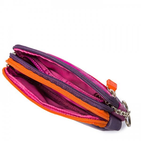 Mywalit Portafoglio/Astuccio In Pelle Con Doppia Zip Sangria Multi